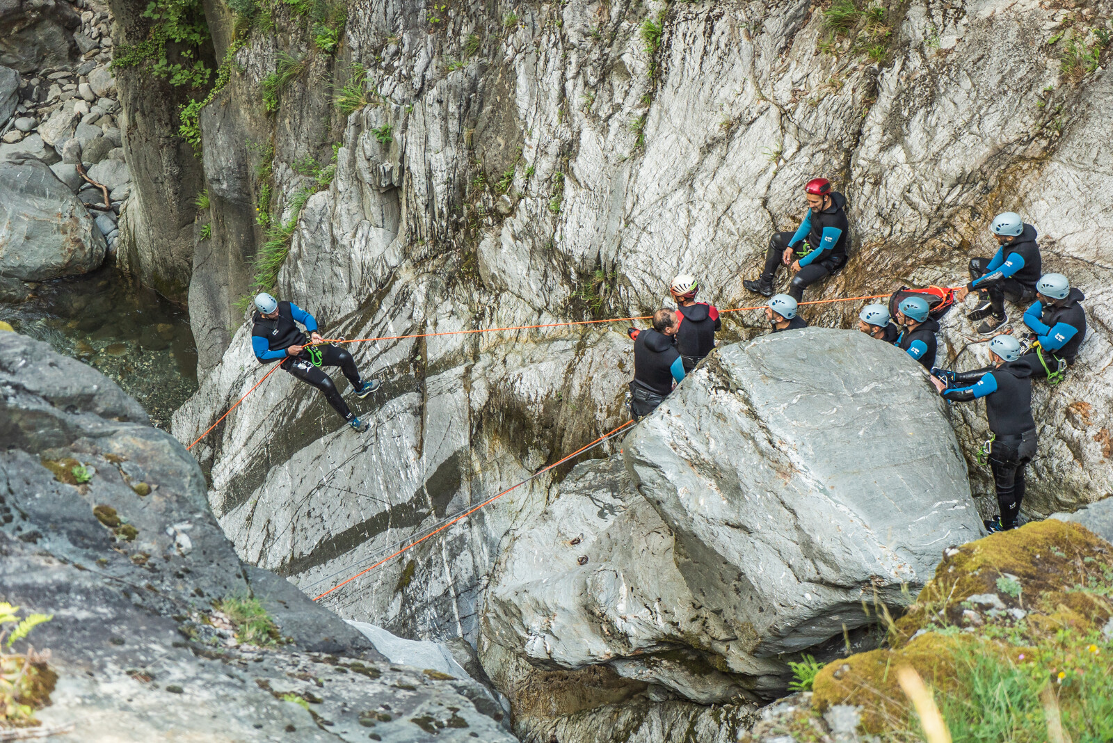 Canyoning eau Rousse