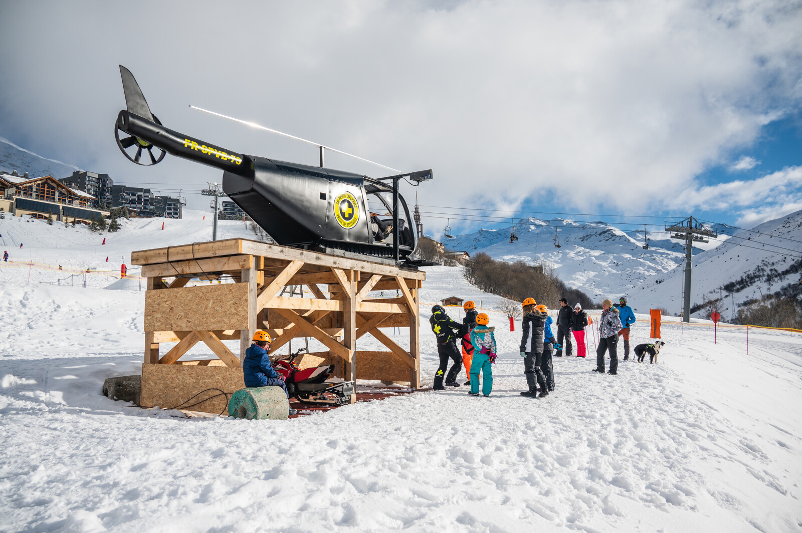 Simulation héliportage Ski Patrol expérience