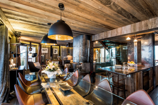 Salon chalet de luxe Salon chalet de luxe